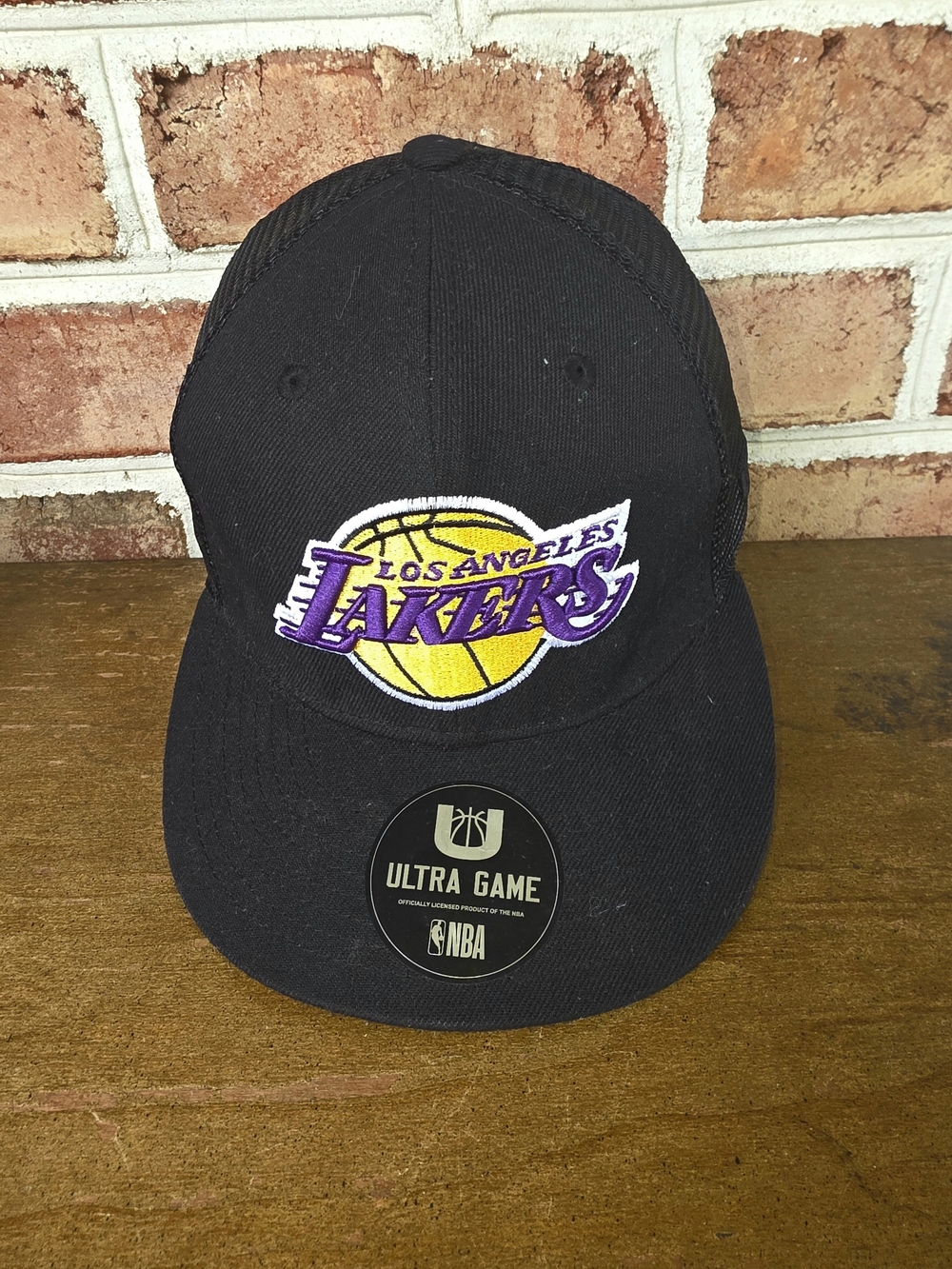 Los Angeles Lakers Black Adjustable Ultra Game Cap